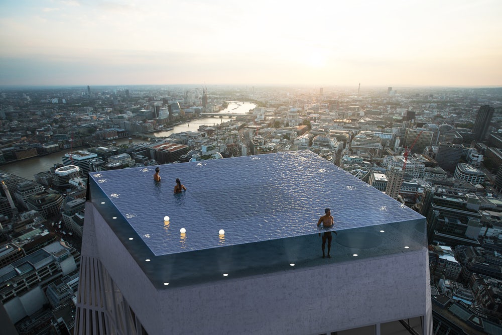 Must See Photos Of World's first 360-degree infinity pool in London