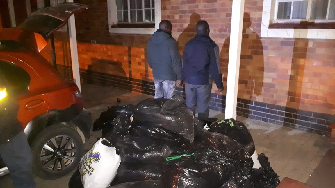 Two suspects were arrested and a vehicle seized for transportation of dagga - Free State